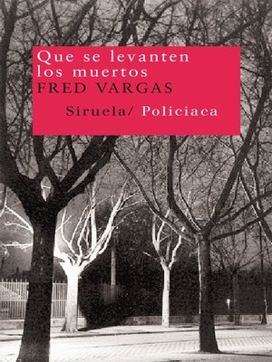 cover image of Que se levanten los muertos